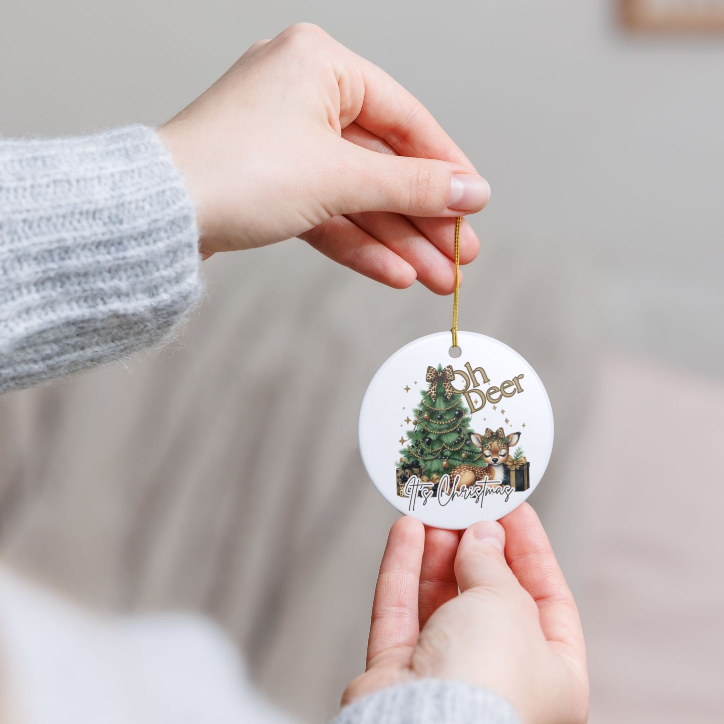 "Oh Deer" Christmas Ornament