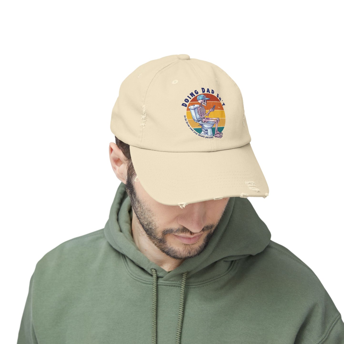 Funny Unisex Distressed Dad Cap - 'Doing Dad Sh*t'