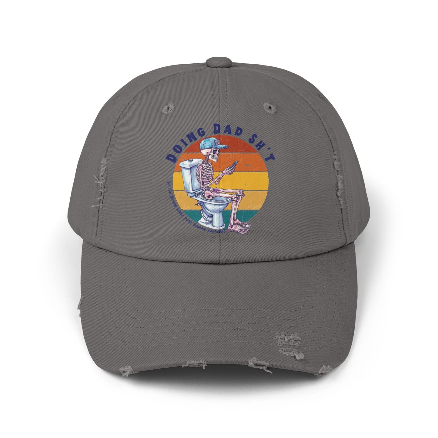 Funny Unisex Distressed Dad Cap - 'Doing Dad Sh*t'