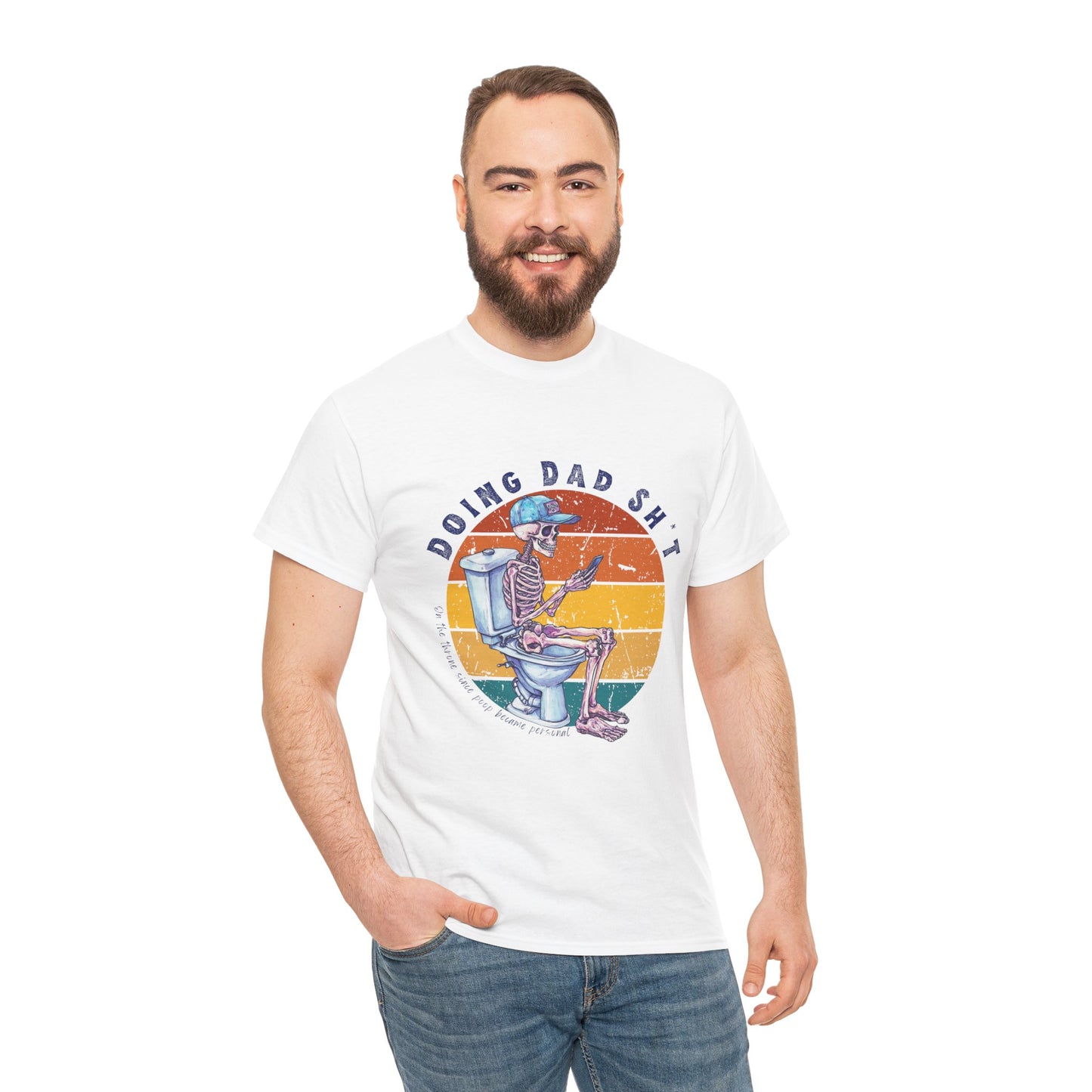 Funny Dad Life Tee - Doing Dad Sh*t Unisex Heavy Cotton T-Shirt