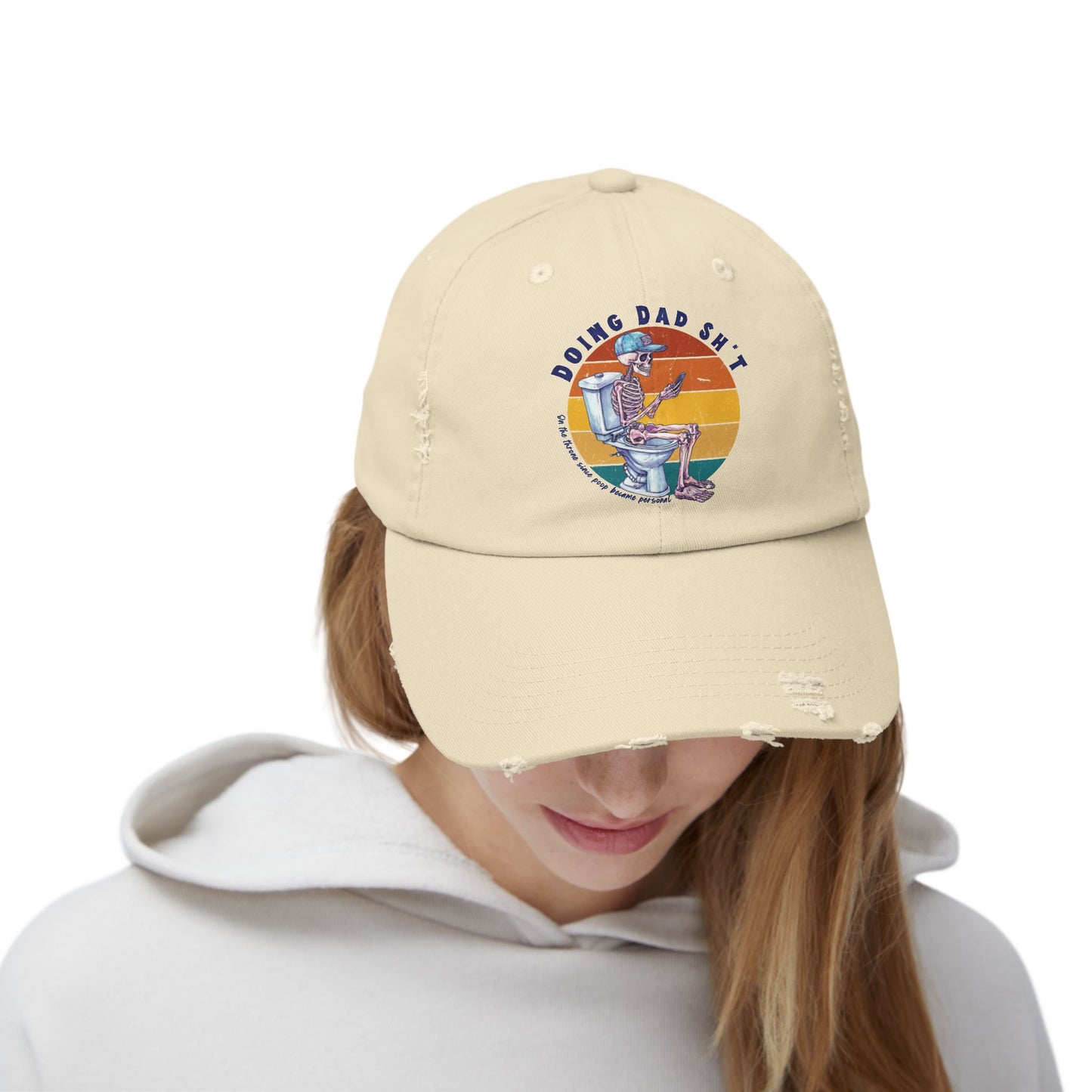Funny Unisex Distressed Dad Cap - 'Doing Dad Sh*t'