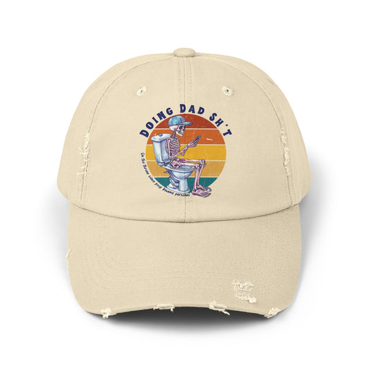 Funny Unisex Distressed Dad Cap - 'Doing Dad Sh*t'