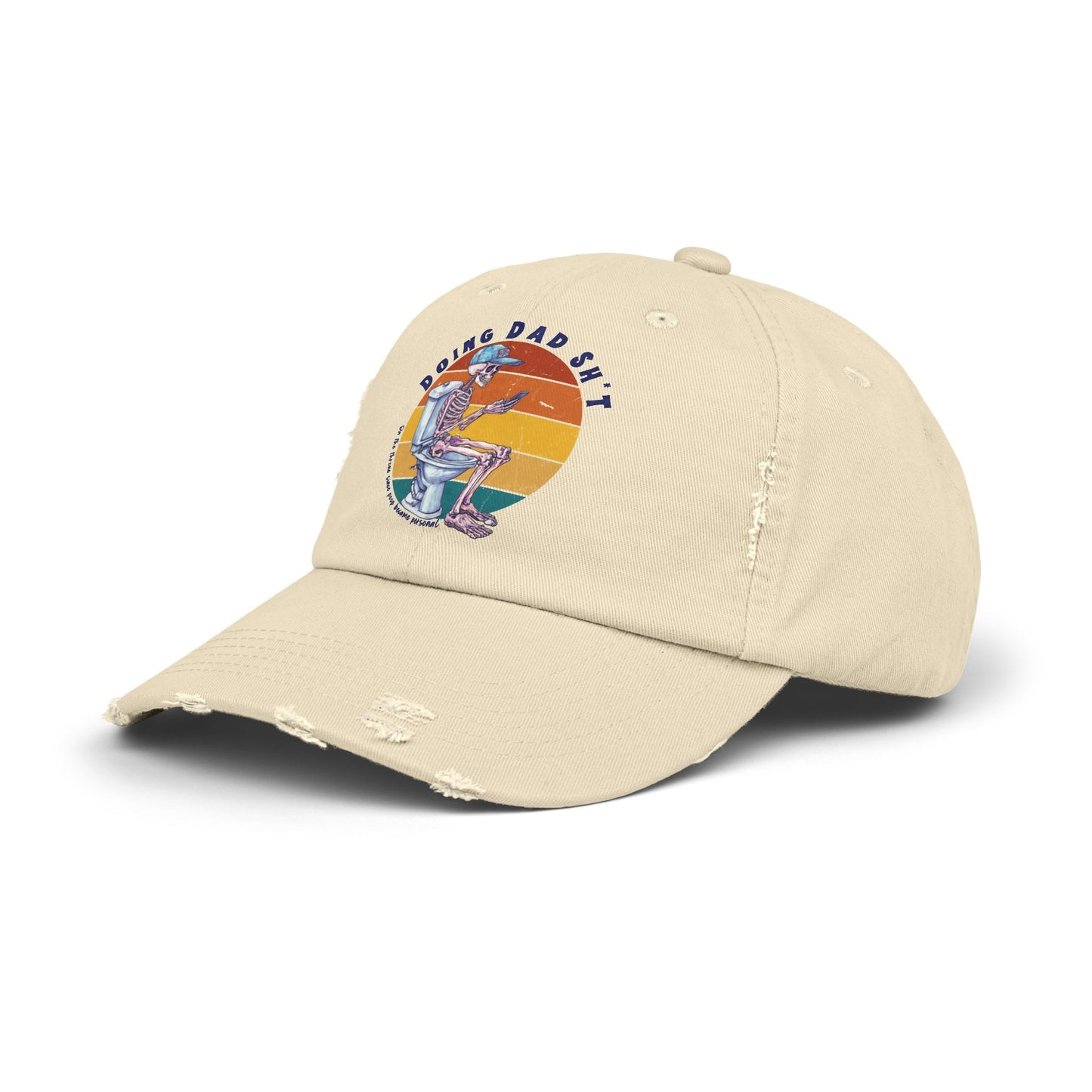 Funny Unisex Distressed Dad Cap - 'Doing Dad Sh*t'
