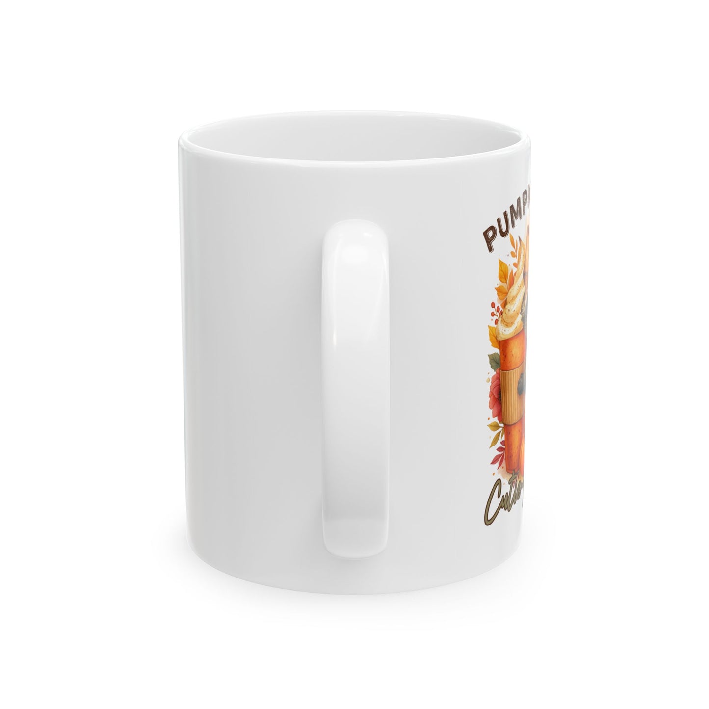 Cozy Fall Ceramic Mug with Pumpkin Spice Design