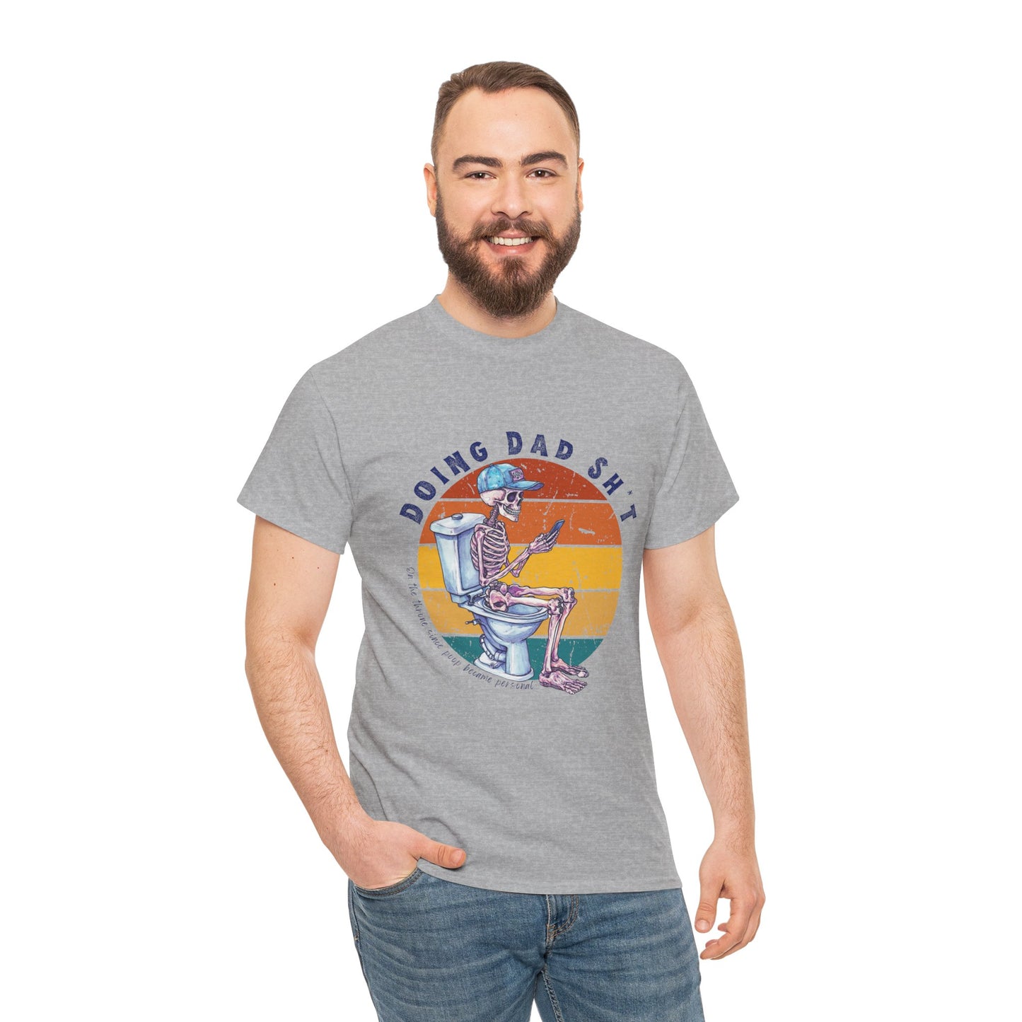 Funny Dad Life Tee - Doing Dad Sh*t Unisex Heavy Cotton T-Shirt