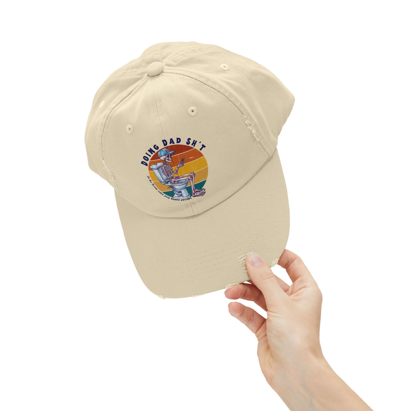 Funny Unisex Distressed Dad Cap - 'Doing Dad Sh*t'
