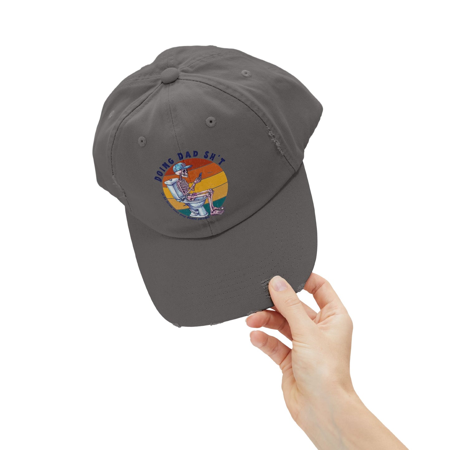 Funny Unisex Distressed Dad Cap - 'Doing Dad Sh*t'